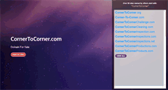 Desktop Screenshot of cornertocorner.com