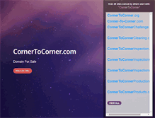 Tablet Screenshot of cornertocorner.com